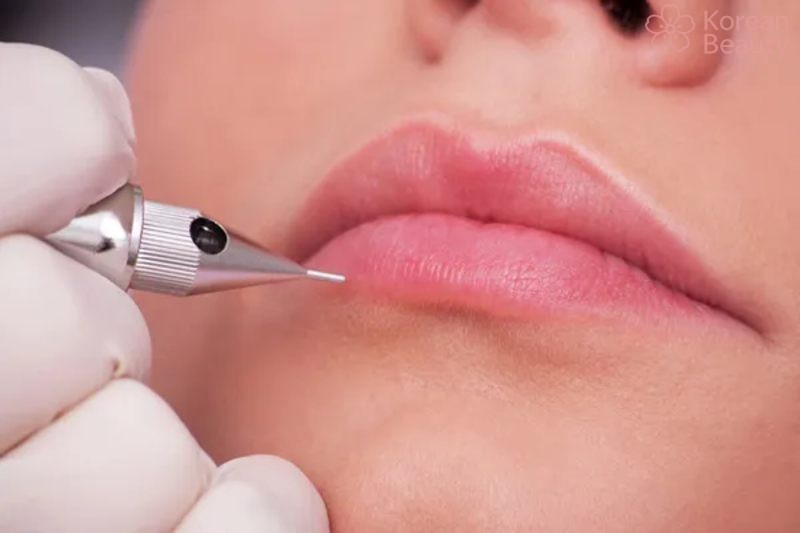 Những vấn đề liên quan đến vừa phun môi xong nên bôi gì?